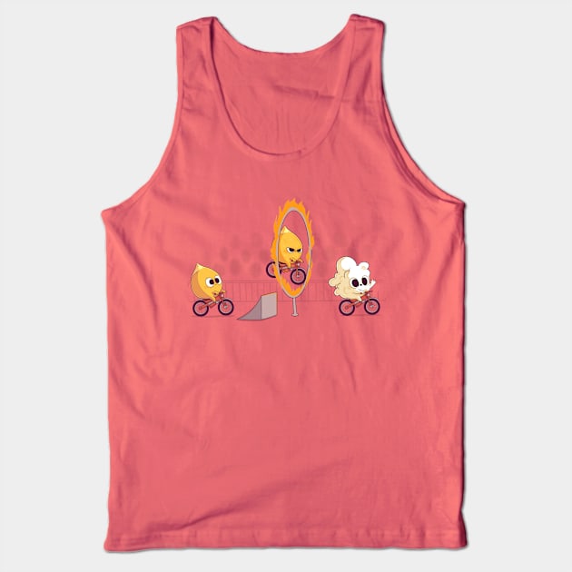 Fire Stunt Tank Top by Naolito